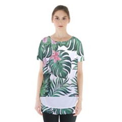 Hawaii T- Shirt Hawaii Coral Flower Fashion T- Shirt Skirt Hem Sports Top by maxcute