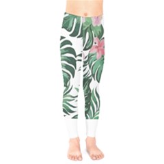 Hawaii T- Shirt Hawaii Coral Flower Fashion T- Shirt Kids  Leggings by maxcute