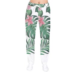 Hawaii T- Shirt Hawaii Coral Flower Fashion T- Shirt Women Velvet Drawstring Pants by maxcute