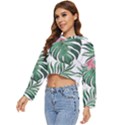 Hawaii T- Shirt Hawaii Coral Flower Fashion T- Shirt Women s Lightweight Cropped Hoodie View2