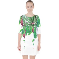 Hawaii T- Shirt Hawaii Creative Pattern T- Shirt Quarter Sleeve Pocket Dress