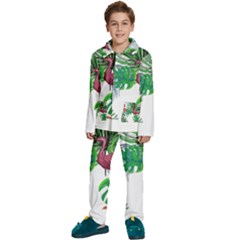 Hawaii T- Shirt Hawaii Creative Pattern T- Shirt Kids  Long Sleeve Velvet Pajamas Set by maxcute