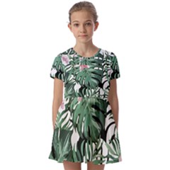 Hawaii T- Shirt Hawaii Creative T- Shirt Kids  Short Sleeve Pinafore Style Dress