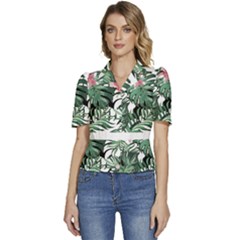 Hawaii T- Shirt Hawaii Creative T- Shirt Puffed Short Sleeve Button Up Jacket