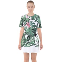 Hawaii T- Shirt Hawaii Creative T- Shirt Sixties Short Sleeve Mini Dress