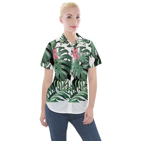 Hawaii T- Shirt Hawaii Creative T- Shirt Women s Short Sleeve Pocket Shirt by maxcute