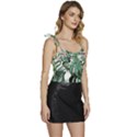 Hawaii T- Shirt Hawaii Creative T- Shirt Flowy Camisole Tie Up Top View3