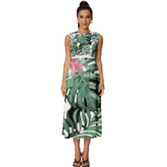 Hawaii T- Shirt Hawaii Creative T- Shirt Sleeveless Round Neck Midi Dress