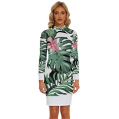 Hawaii T- Shirt Hawaii Creative T- Shirt Long Sleeve Shirt Collar Bodycon Dress