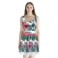 Hawaii T- Shirt Hawaii Deforestation Garden T- Shirt Split Back Mini Dress  by maxcute