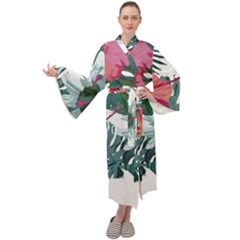 Hawaii T- Shirt Hawaii Deforestation Garden T- Shirt Maxi Velour Kimono by maxcute