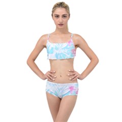 Hawaii T- Shirt Hawaii Diana Flower Pattern T- Shirt Layered Top Bikini Set by maxcute