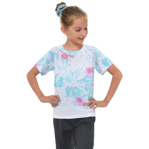 Hawaii T- Shirt Hawaii Diana Flower Pattern T- Shirt Kids  Mesh Piece Tee by maxcute