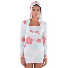 Hawaii T- Shirt Hawaii Efflorescence Pattern T- Shirt Long Sleeve Hooded T-shirt by maxcute