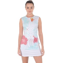 Hawaii T- Shirt Hawaii Efflorescence Pattern T- Shirt Lace Up Front Bodycon Dress by maxcute