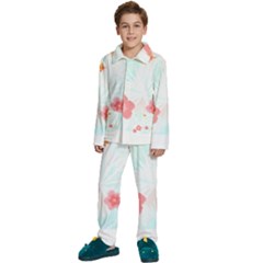 Hawaii T- Shirt Hawaii Efflorescence Pattern T- Shirt Kids  Long Sleeve Velvet Pajamas Set by maxcute