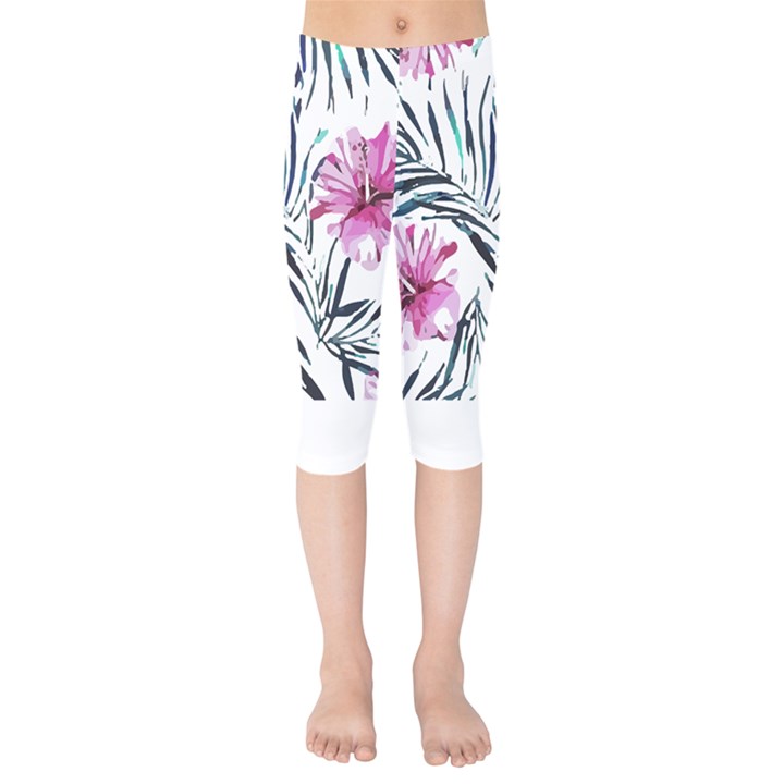 Hawaii T- Shirt Hawaii Elegant Creative T- Shirt Kids  Capri Leggings 