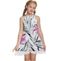 Hawaii T- Shirt Hawaii Elegant Creative T- Shirt Kids  Halter Collar Waist Tie Chiffon Dress View1