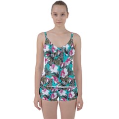 Hawaii T- Shirt Hawaii Enforce Fashion T- Shirt Tie Front Two Piece Tankini by maxcute