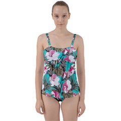 Hawaii T- Shirt Hawaii Enforce Fashion T- Shirt Twist Front Tankini Set by maxcute