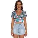 Hawaii T- Shirt Hawaii Enforce Fashion T- Shirt V-Neck Crop Top View1