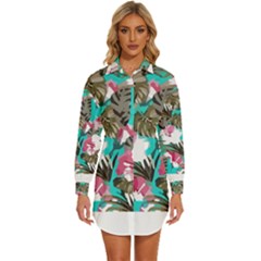 Hawaii T- Shirt Hawaii Enforce Fashion T- Shirt Womens Long Sleeve Shirt Dress