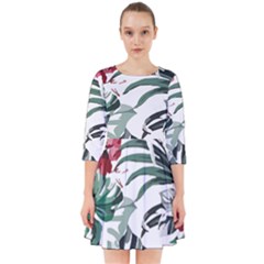 Hawaii T- Shirt Hawaii Flaw Pattern T- Shirt Smock Dress by maxcute