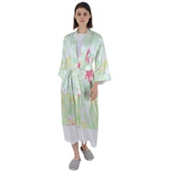 Hawaii T- Shirt Hawaii Flora Garden T- Shirt Maxi Satin Kimono by maxcute