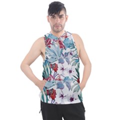 Hawaii T- Shirt Hawaii Flora Pattern T- Shirt Men s Sleeveless Hoodie by maxcute