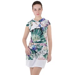 Hawaii T- Shirt Hawaii Flora T- Shirt Drawstring Hooded Dress by maxcute