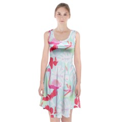 Hawaii T- Shirt Hawaii Floral Pattern T- Shirt Racerback Midi Dress