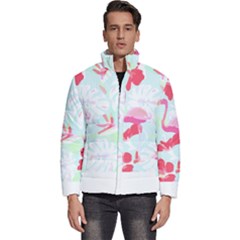 Hawaii T- Shirt Hawaii Floral Pattern T- Shirt Men s Puffer Bubble Jacket Coat by maxcute