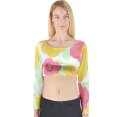 Hawaii T- Shirt Hawaii Floral Summer T- Shirt Long Sleeve Crop Top by maxcute