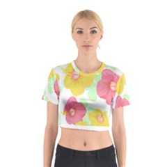 Hawaii T- Shirt Hawaii Floral Summer T- Shirt Cotton Crop Top by maxcute