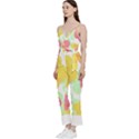 Hawaii T- Shirt Hawaii Floral Summer T- Shirt V-Neck Spaghetti Strap Tie Front Jumpsuit View2