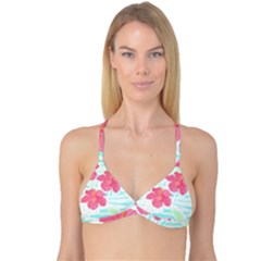 Hawaii T- Shirt Hawaii Floral Trend T- Shirt Reversible Tri Bikini Top by maxcute