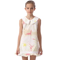 Hawaii T- Shirt Hawaii Florence Garden T- Shirt Kids  Pilgrim Collar Ruffle Hem Dress