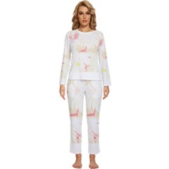 Hawaii T- Shirt Hawaii Florence Garden T- Shirt Womens  Long Sleeve Lightweight Pajamas Set