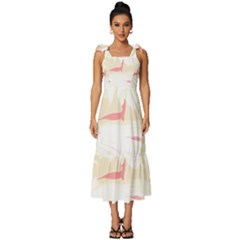 Hawaii T- Shirt Hawaii Florence Garden T- Shirt Tie-strap Tiered Midi Chiffon Dress by maxcute