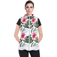 Hawaii T- Shirt Hawaii Florida Creative T- Shirt Women s Puffer Vest by maxcute