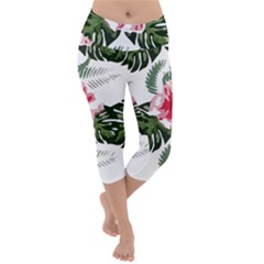 Hawaii T- Shirt Hawaii Florida Creative T- Shirt Lightweight Velour Capri Yoga Leggings by maxcute