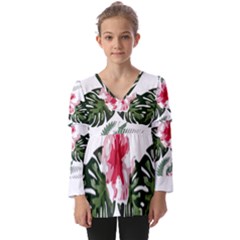 Hawaii T- Shirt Hawaii Florida Creative T- Shirt Kids  V Neck Casual Top by maxcute