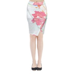 Hawaii T- Shirt Hawaii Florist Modern T- Shirt Midi Wrap Pencil Skirt by maxcute