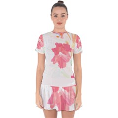 Hawaii T- Shirt Hawaii Florist Modern T- Shirt Drop Hem Mini Chiffon Dress by maxcute