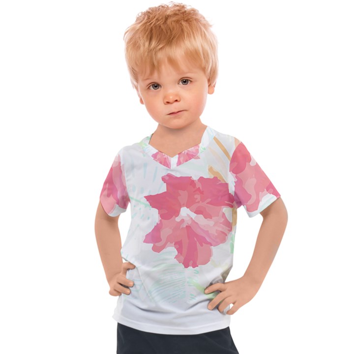 Hawaii T- Shirt Hawaii Florist Modern T- Shirt Kids  Sports Tee