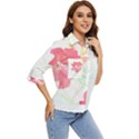 Hawaii T- Shirt Hawaii Florist Modern T- Shirt Women s Quarter Sleeve Pocket Shirt View2