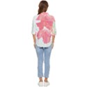 Hawaii T- Shirt Hawaii Florist Modern T- Shirt Women s Quarter Sleeve Pocket Shirt View4