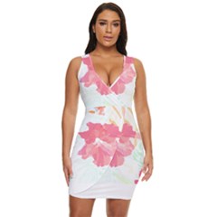 Hawaii T- Shirt Hawaii Florist Modern T- Shirt Draped Bodycon Dress by maxcute