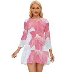 Hawaii T- Shirt Hawaii Florist Modern T- Shirt Long Sleeve Babydoll Dress by maxcute