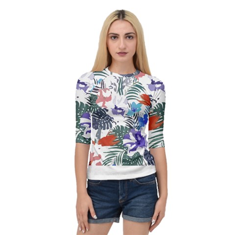 Hawaii T- Shirt Hawaii Flourish Pattern T- Shirt Quarter Sleeve Raglan Tee by maxcute